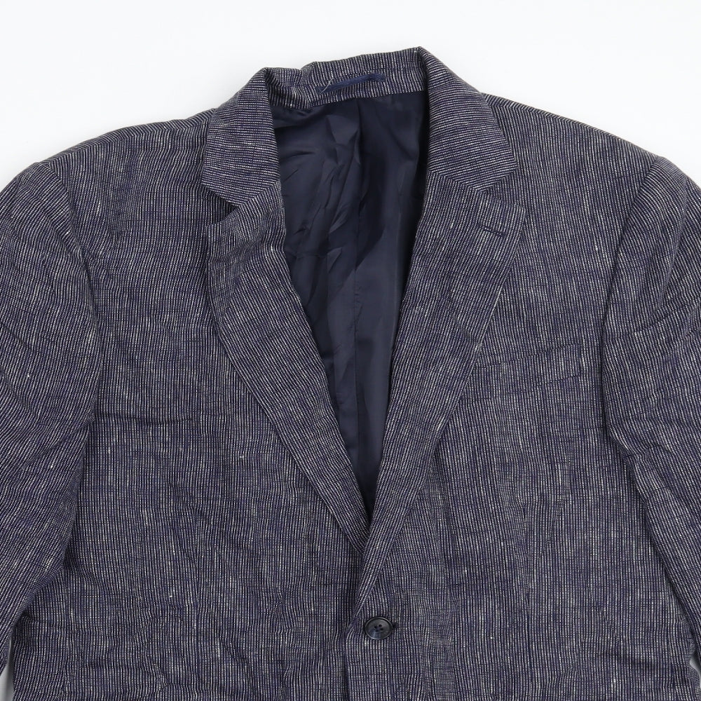 Jaeger Mens Blue   Jacket Blazer Size 40