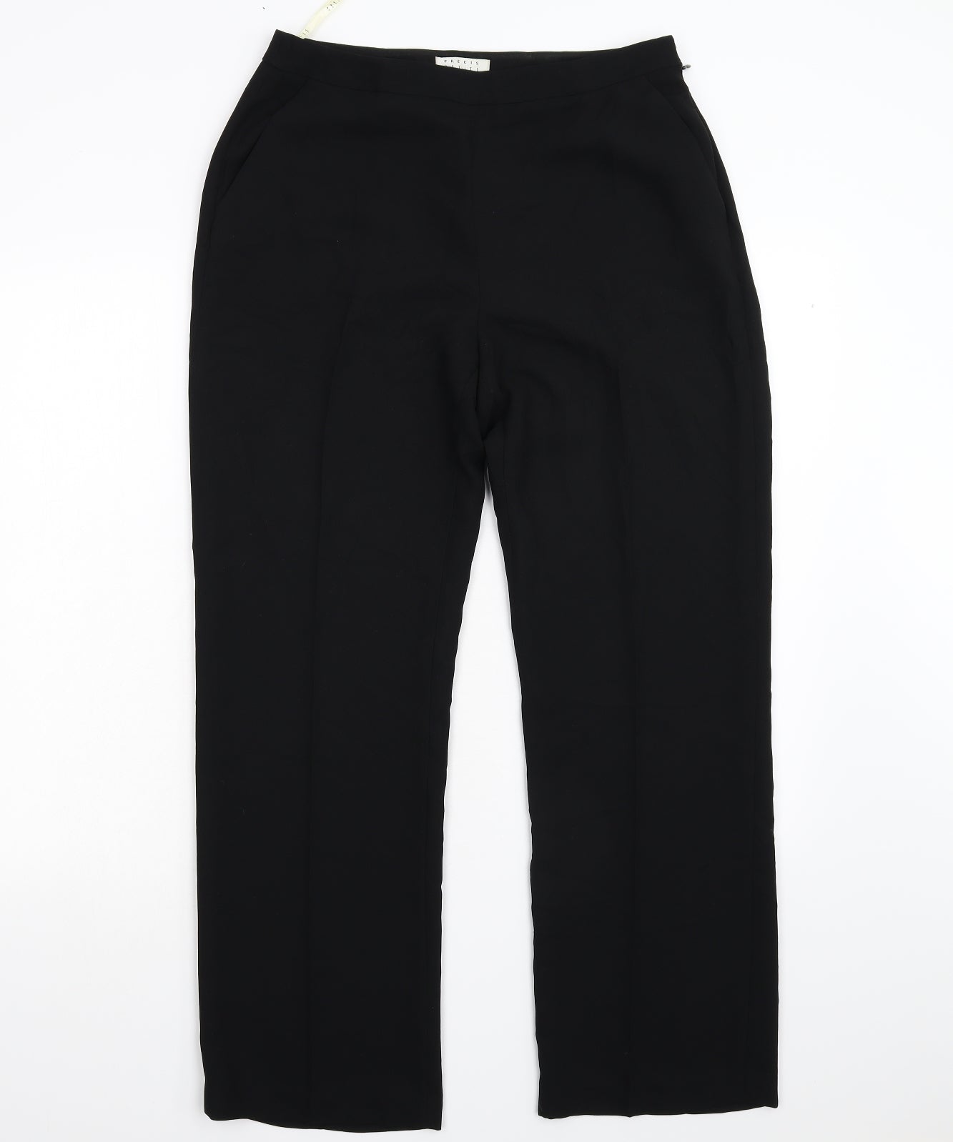 Precis Womens Black   Trousers  Size 12 L28 in
