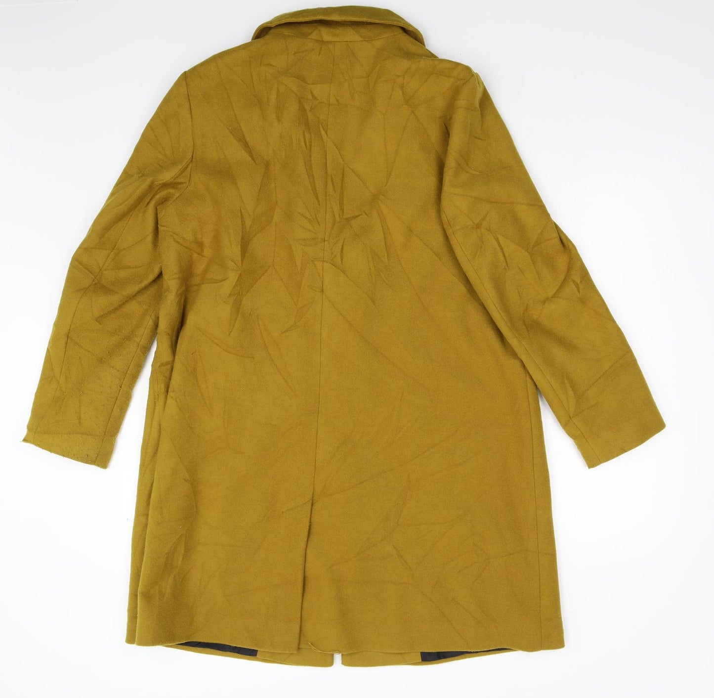 Primark Womens Yellow   Overcoat Blazer Size 18
