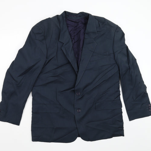 David Moss Mens Blue   Jacket Blazer Size 44