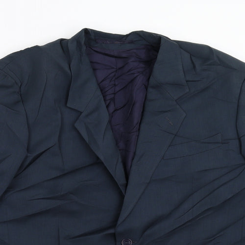 David Moss Mens Blue   Jacket Blazer Size 44