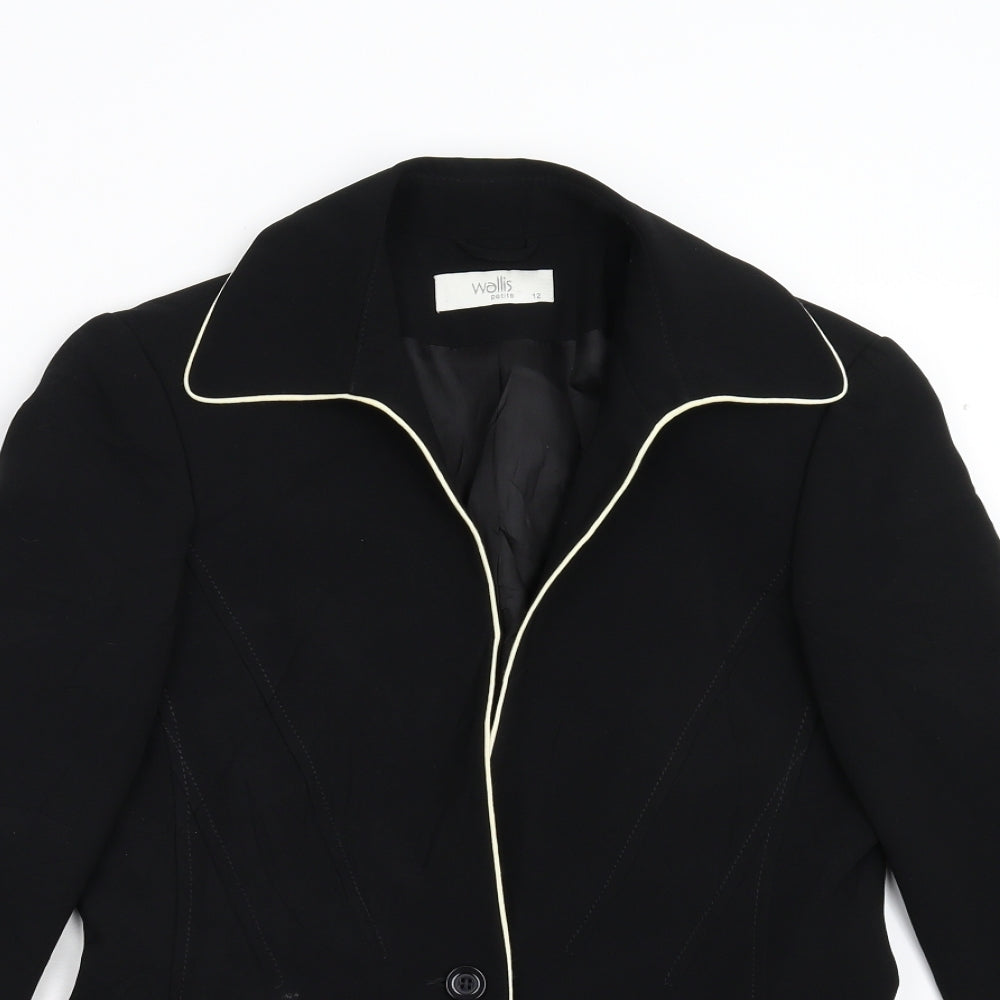 Wallis Womens Black   Jacket Blazer Size 12