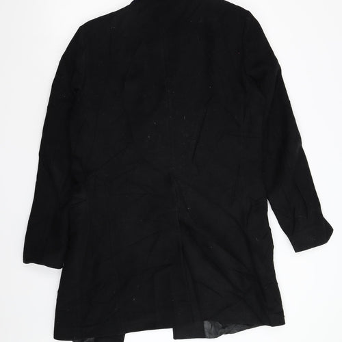 Superdry Mens Black   Overcoat Coat Size L