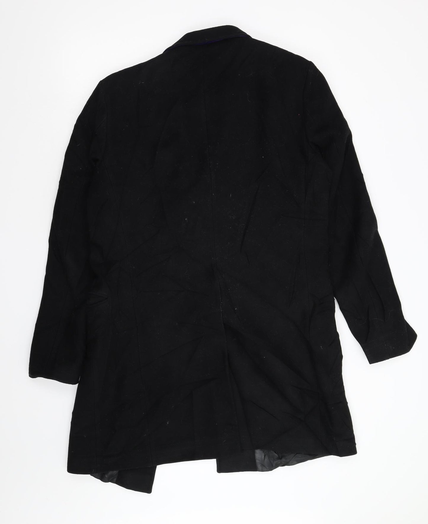 Superdry Mens Black   Overcoat Coat Size L