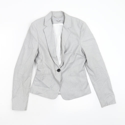 H&M Womens Grey   Jacket Blazer Size 32