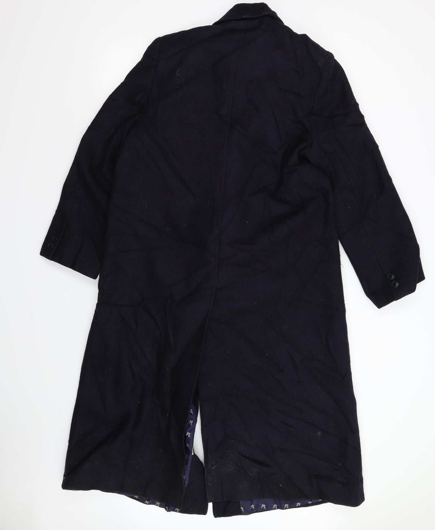 Preworn Womens Blue   Overcoat Coat Size 14