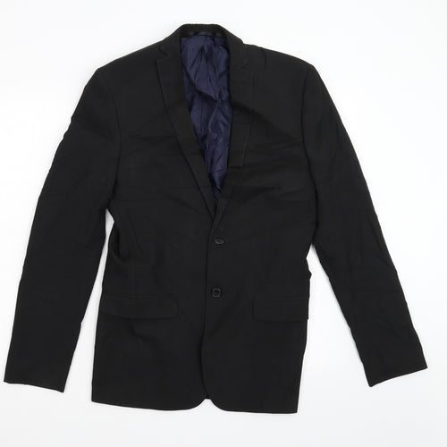 Red Herring Mens Black   Jacket Blazer Size 36