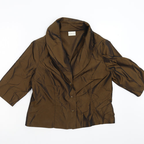 mINUET Womens Brown   Jacket  Size 14