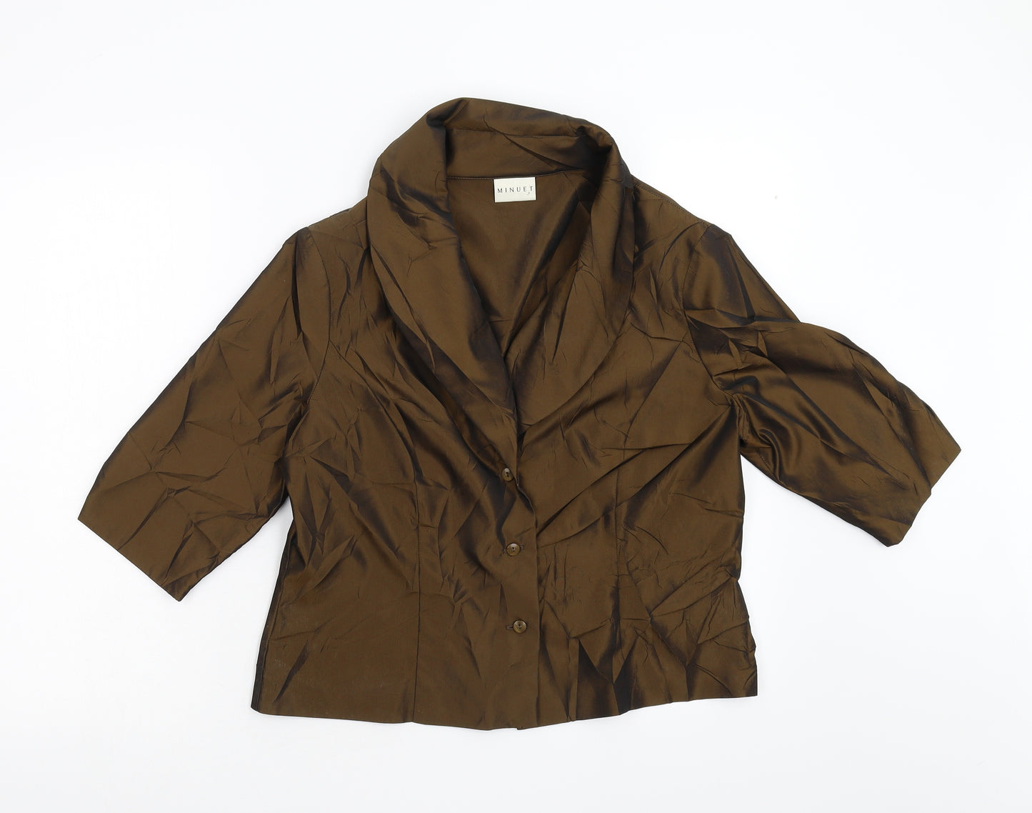 mINUET Womens Brown   Jacket  Size 14