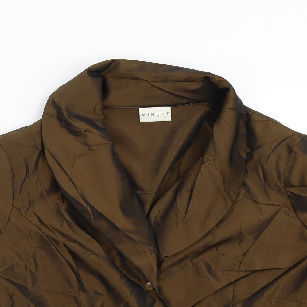 mINUET Womens Brown   Jacket  Size 14