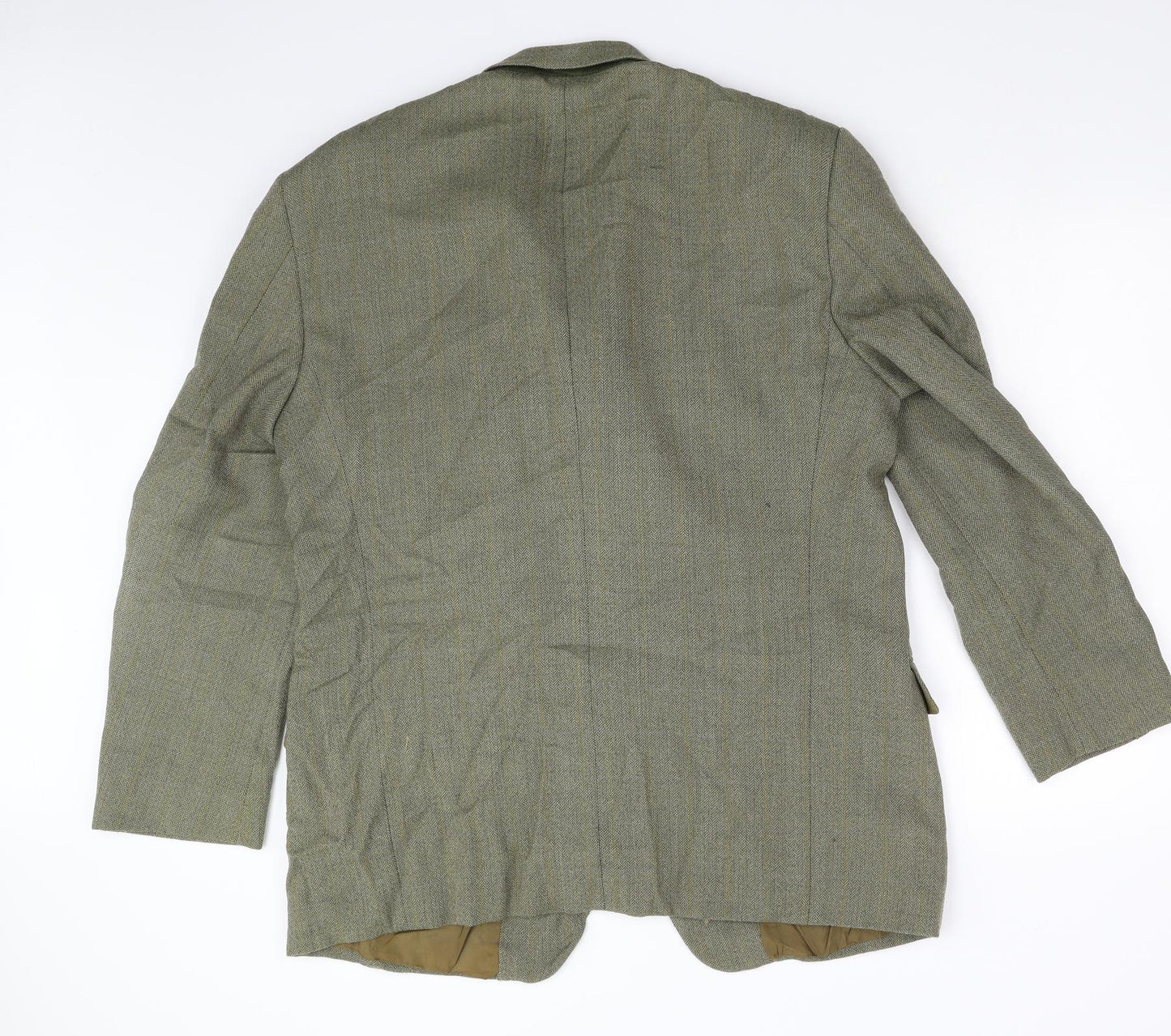 SIDI Mens Green Herringbone  Jacket Blazer Size 46