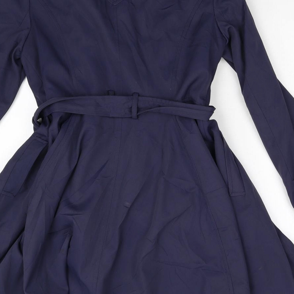 Primark Womens Blue   Trench Coat Coat Size 10