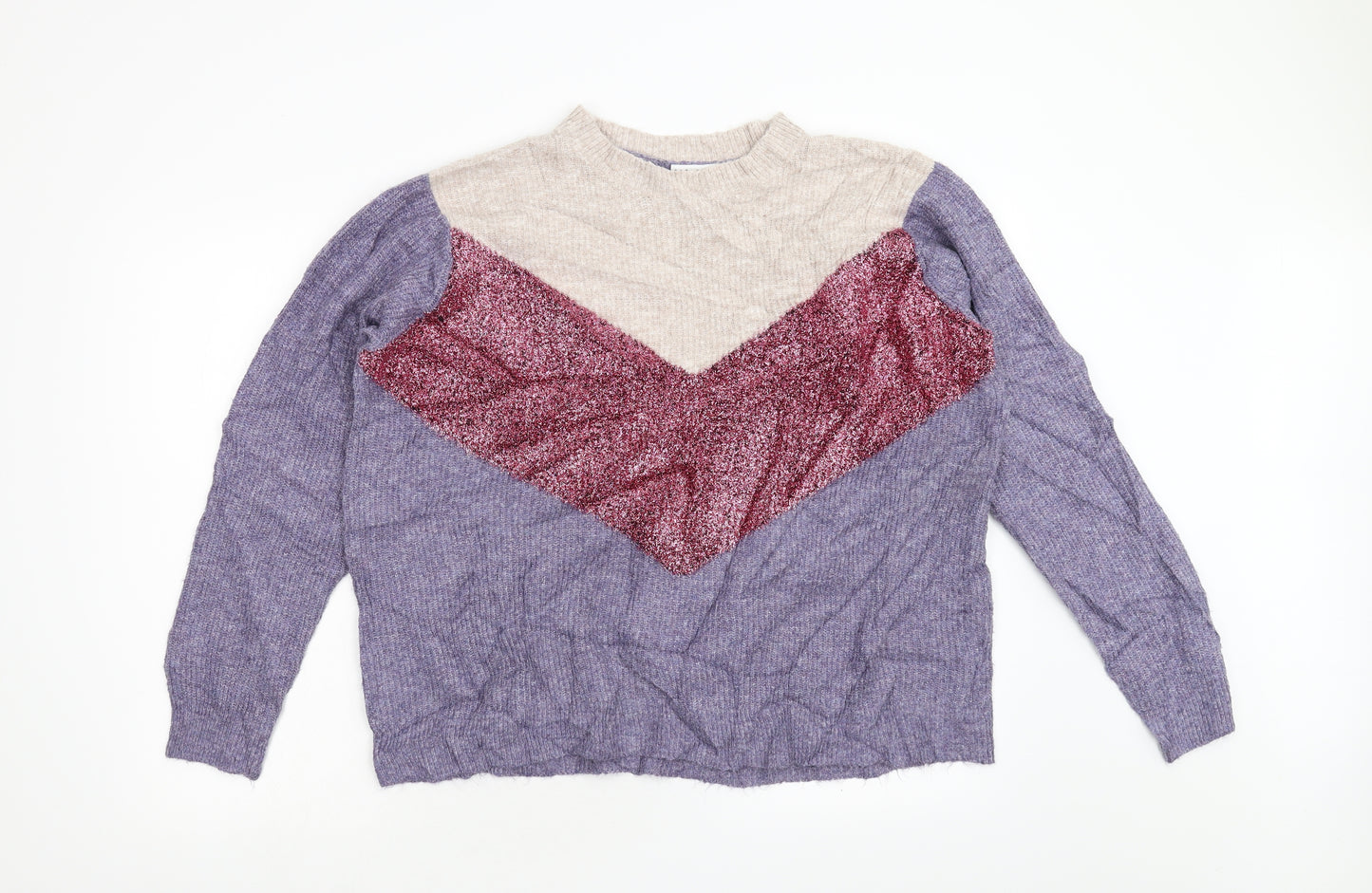 Matalan Womens Multicoloured  Knit Pullover Jumper Size L