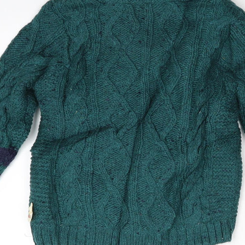 M&S Boys Green   Cardigan Jumper Size 4-5 Years  - Roald Dahl Mr Fox