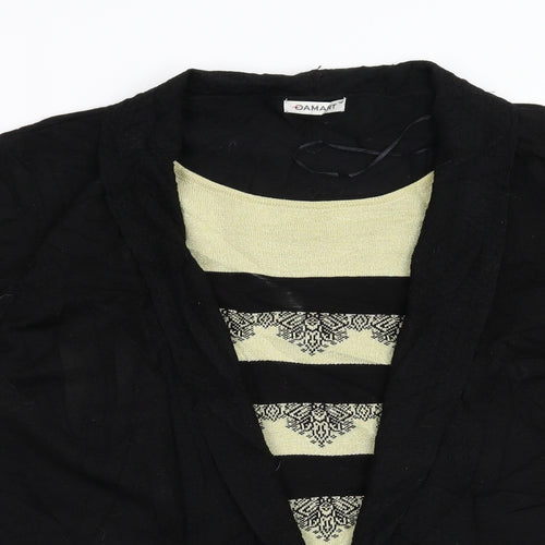 Damart Womens Black  Knit Pullover Jumper Size 14