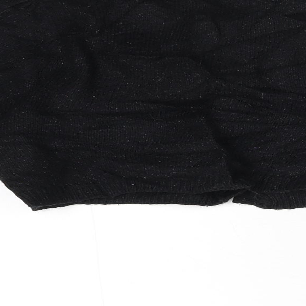 NEXT Girls Black  Knit Cardigan Jumper Size 5-6 Years