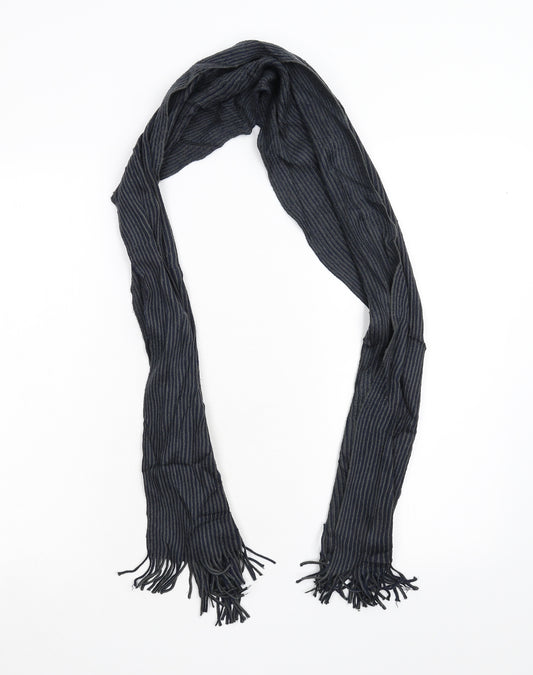 Front view of Preworn unisex blue scarf one size