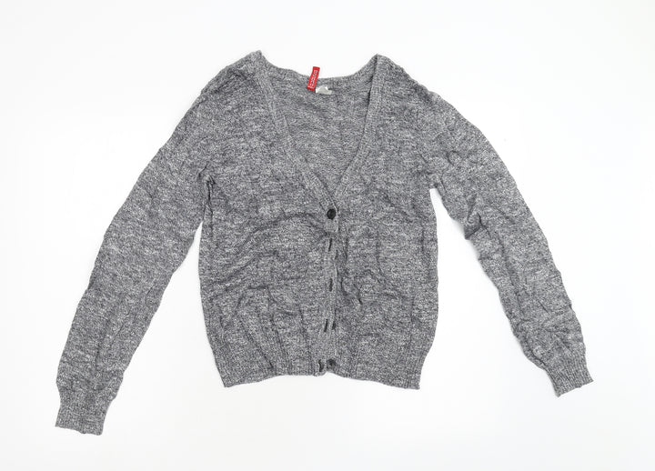 Divided Womens Grey  Knit Cardigan Jumper Size M