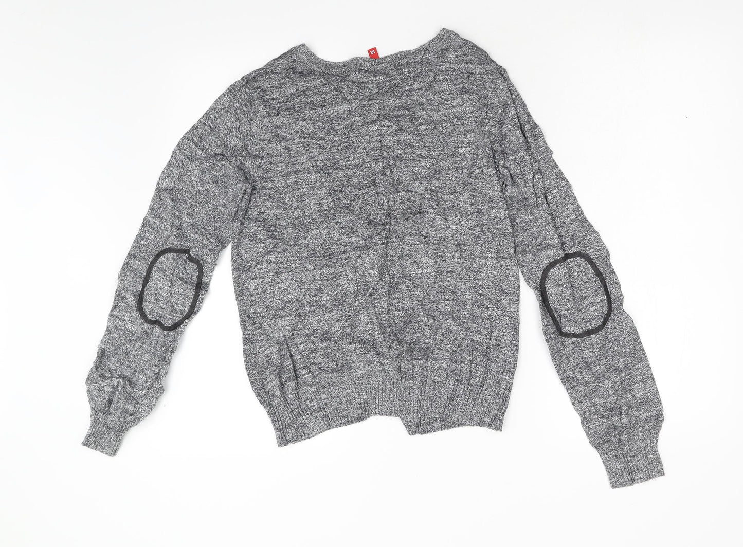 Divided Womens Grey  Knit Cardigan Jumper Size M