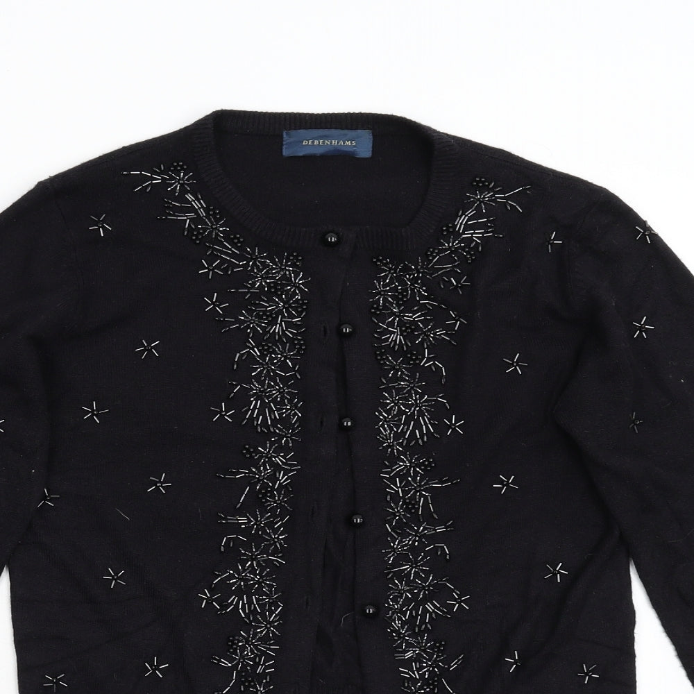 Debenhams Womens Black   Pullover Jumper Size 12