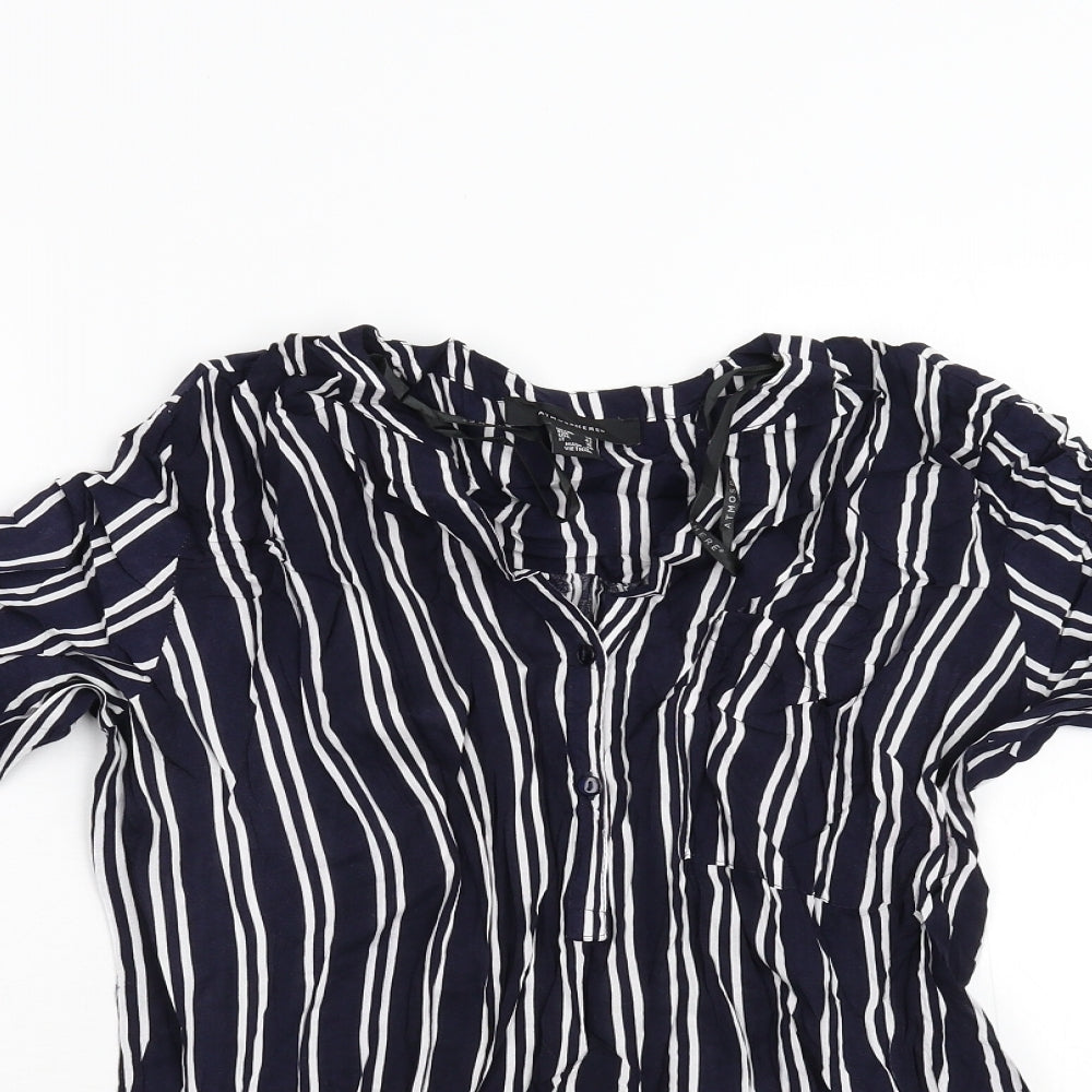 Primark Womens Blue Striped  Basic Blouse Size 14