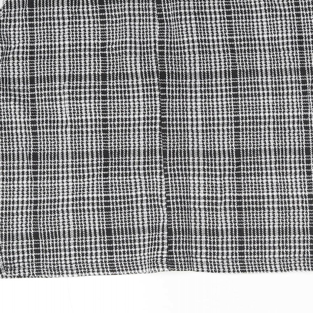 Primark Womens Grey Check  Mini Skirt Size 10