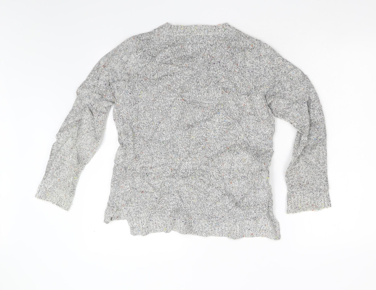 M&Co Womens Grey  Knit Pullover Jumper Size 14