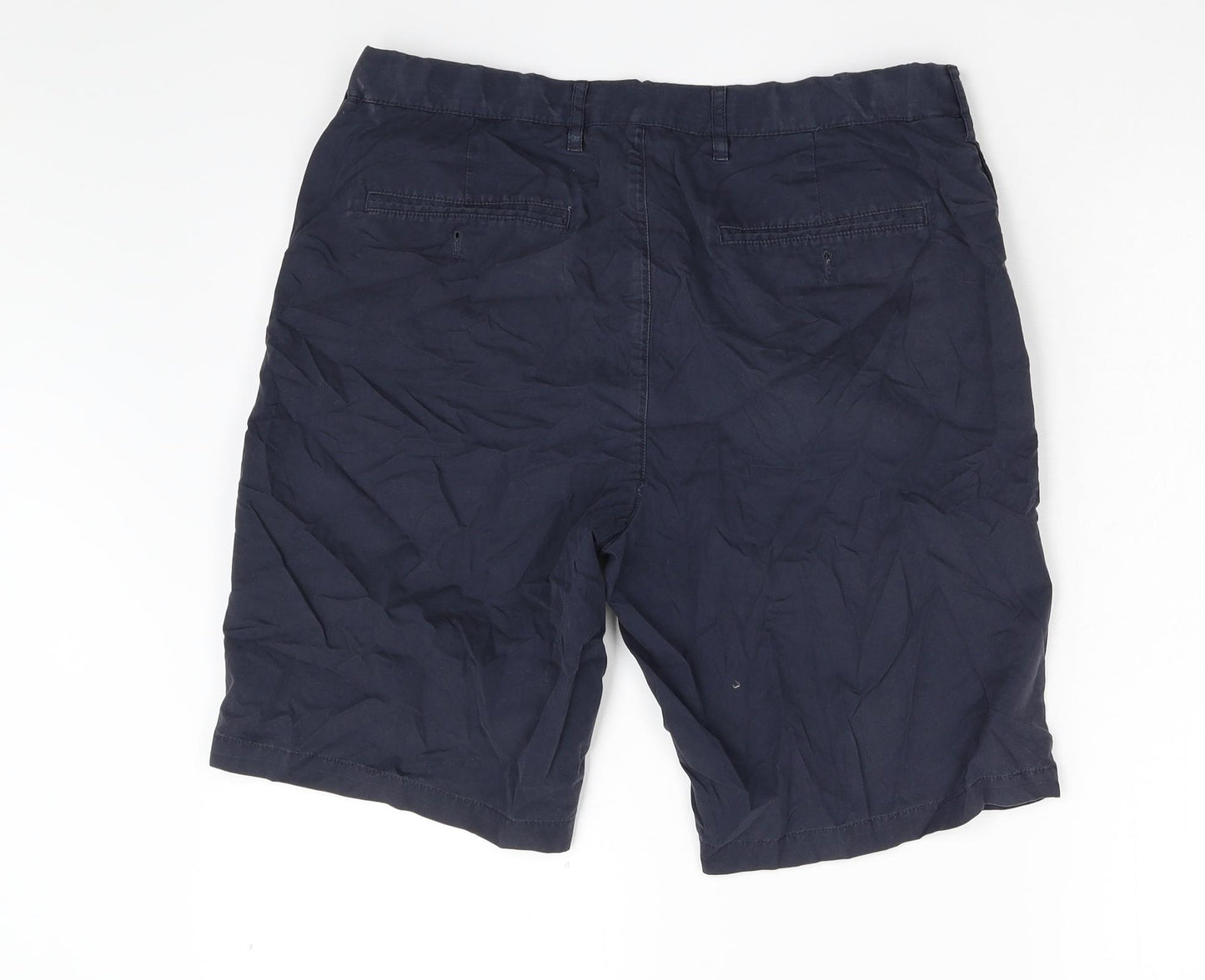 M&S Mens Blue   Bermuda Shorts Size 34