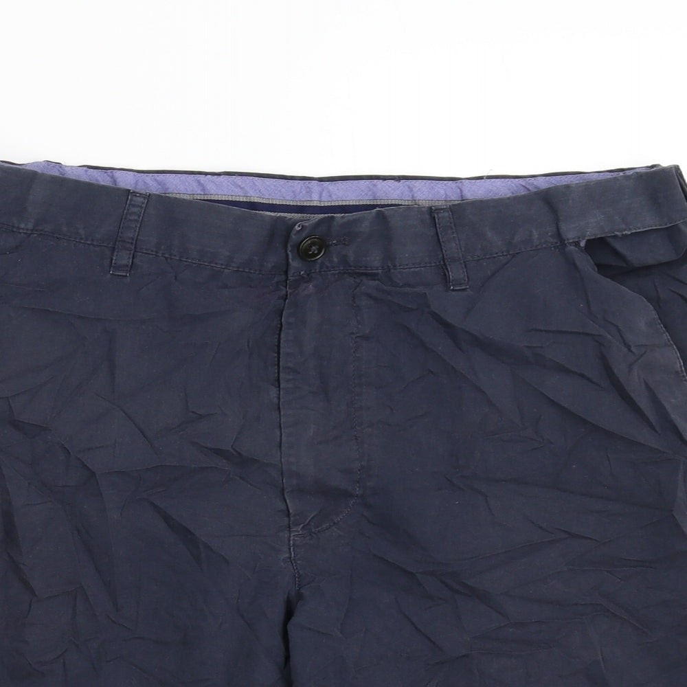 M&S Mens Blue   Bermuda Shorts Size 34