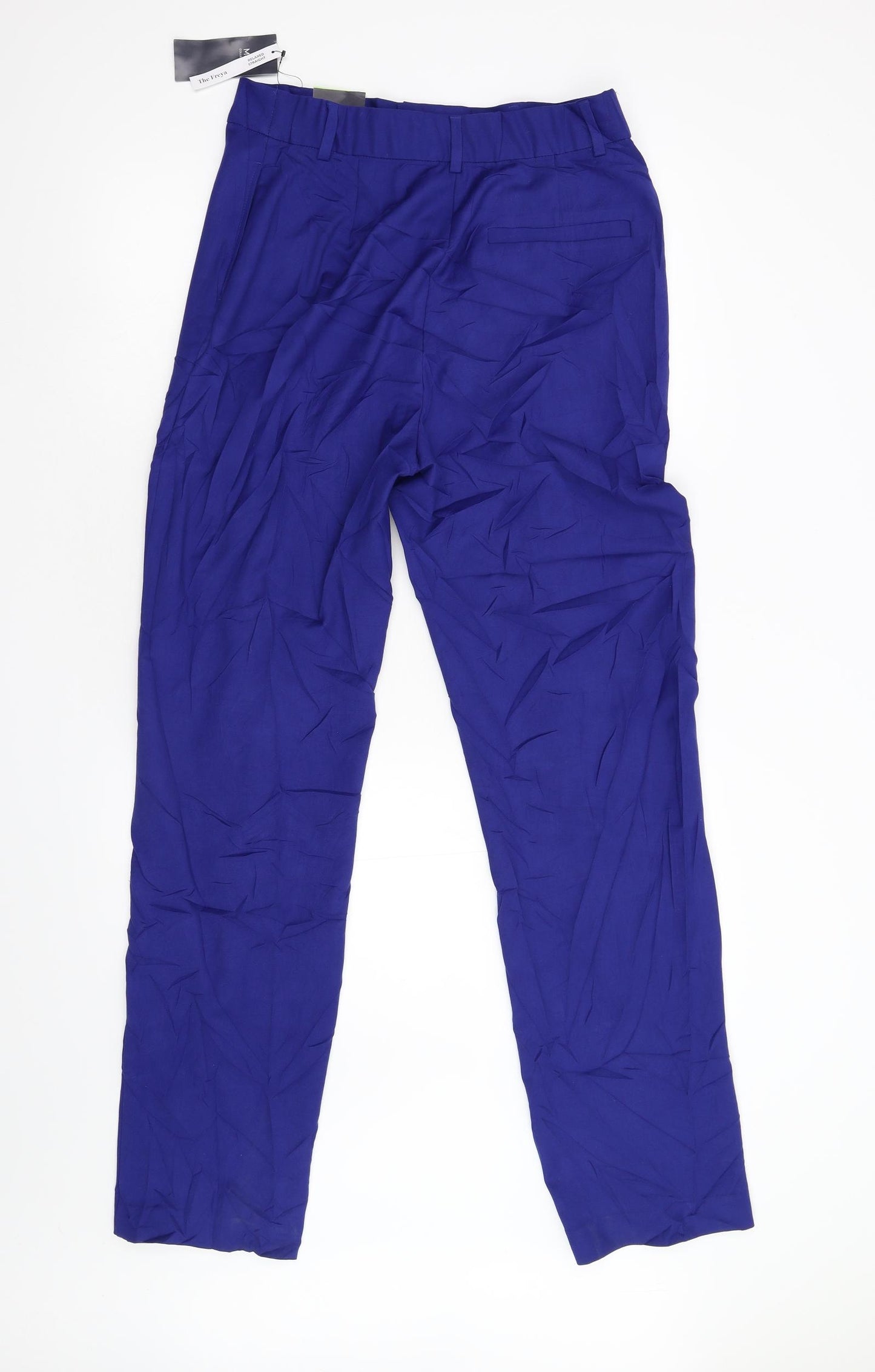 M&S Womens Blue   Trousers  Size 12 L32 in