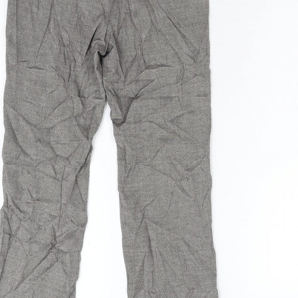 Etite Womens Grey   Trousers  Size 8 L27 in