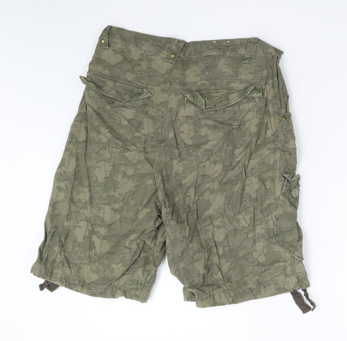 Primark Mens Green   Cargo Shorts Size 34