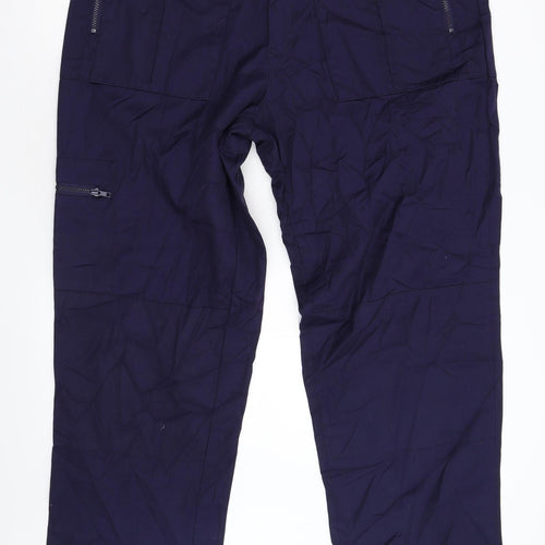 Blue Castle Mens Blue   Cargo Trousers Size 42 L32 in
