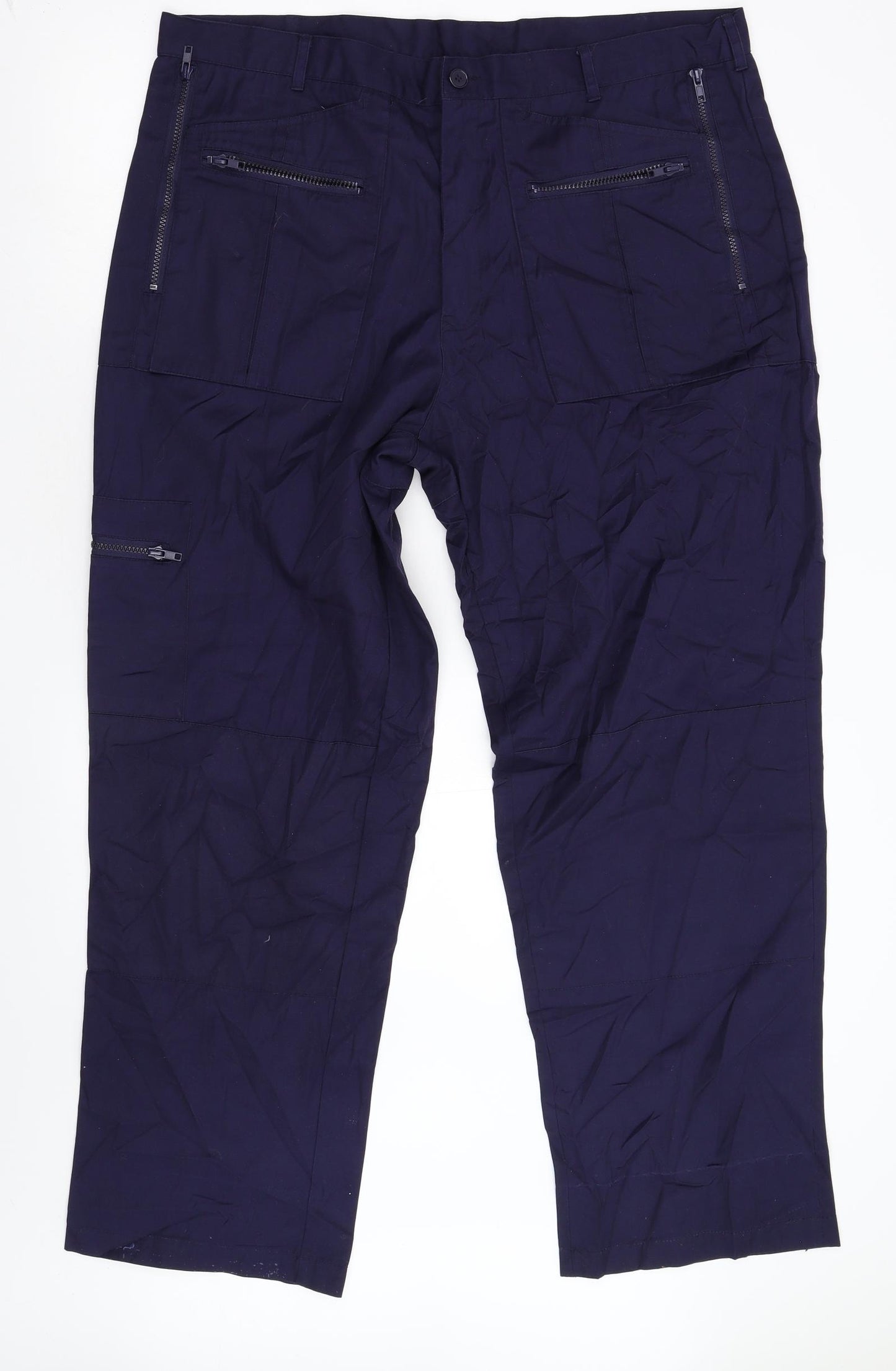 Blue Castle Mens Blue   Cargo Trousers Size 42 L32 in