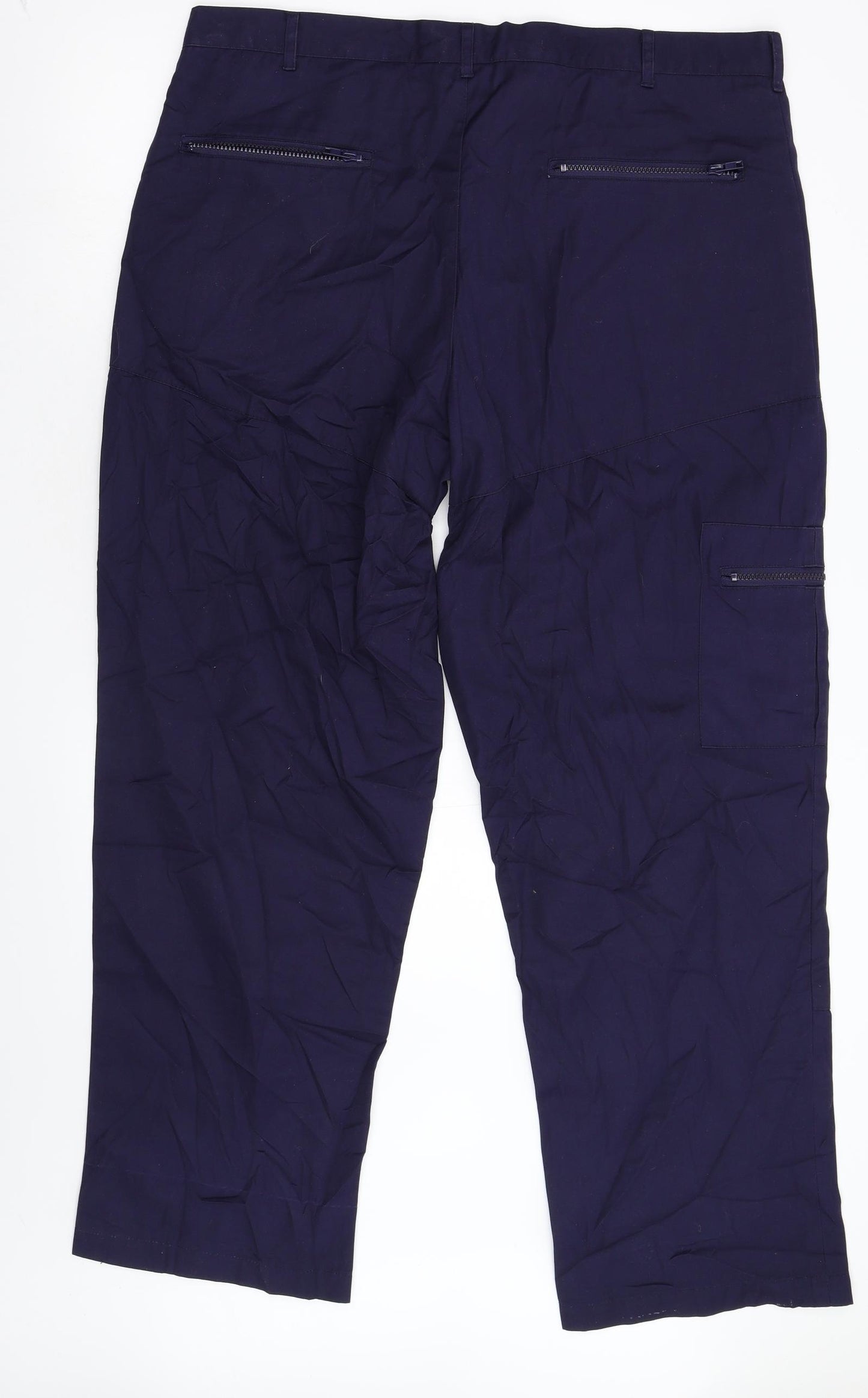 Blue Castle Mens Blue   Cargo Trousers Size 42 L32 in