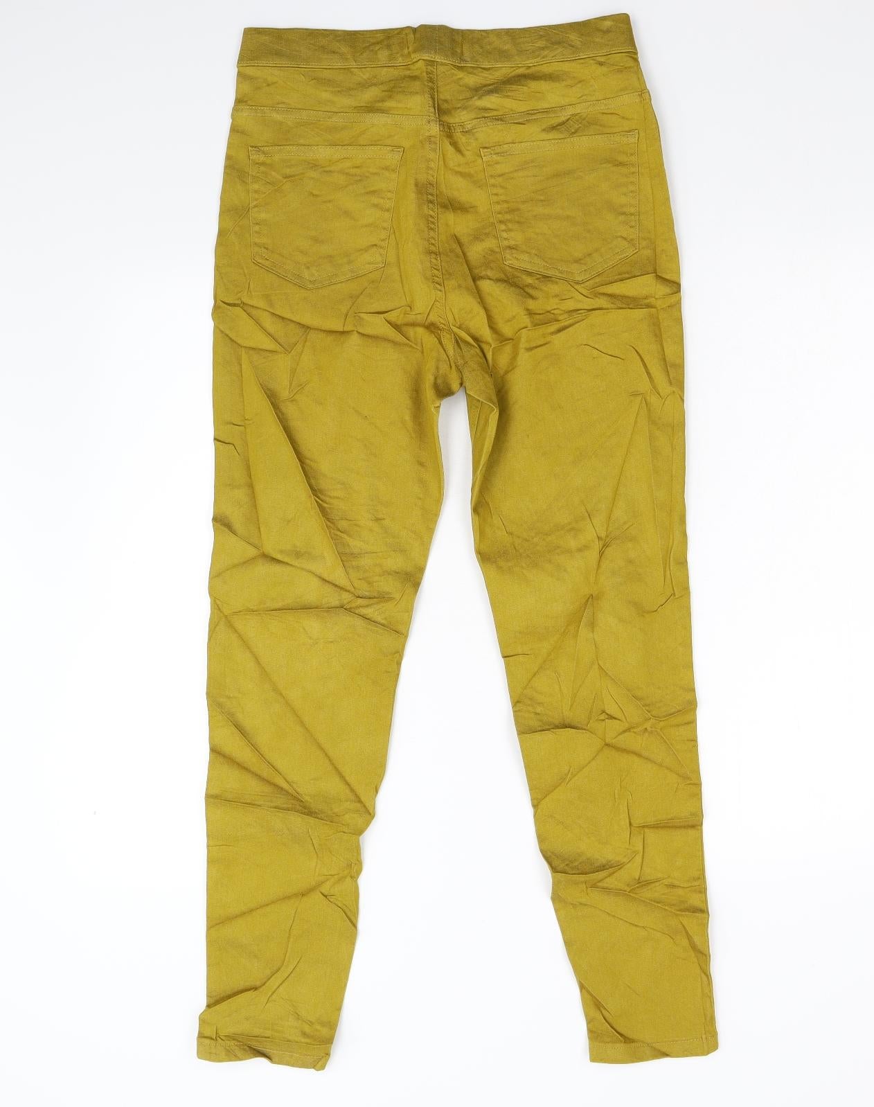 M&S Womens Yellow   Jegging Leggings Size 12 L27 in