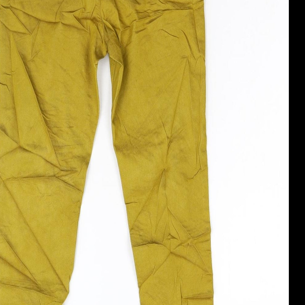 M&S Womens Yellow   Jegging Leggings Size 12 L27 in
