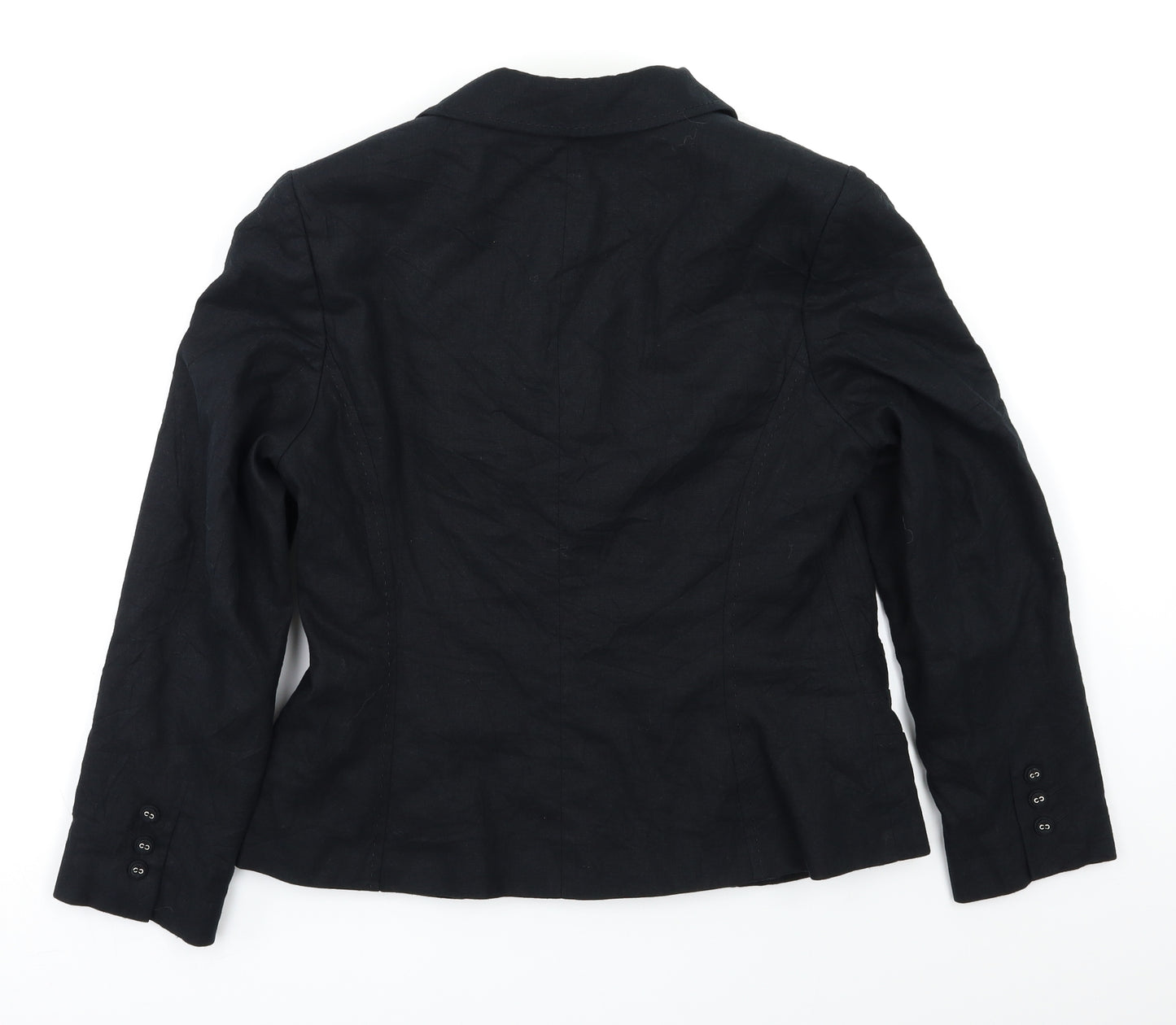 M&S Womens Black   Jacket Blazer Size 16