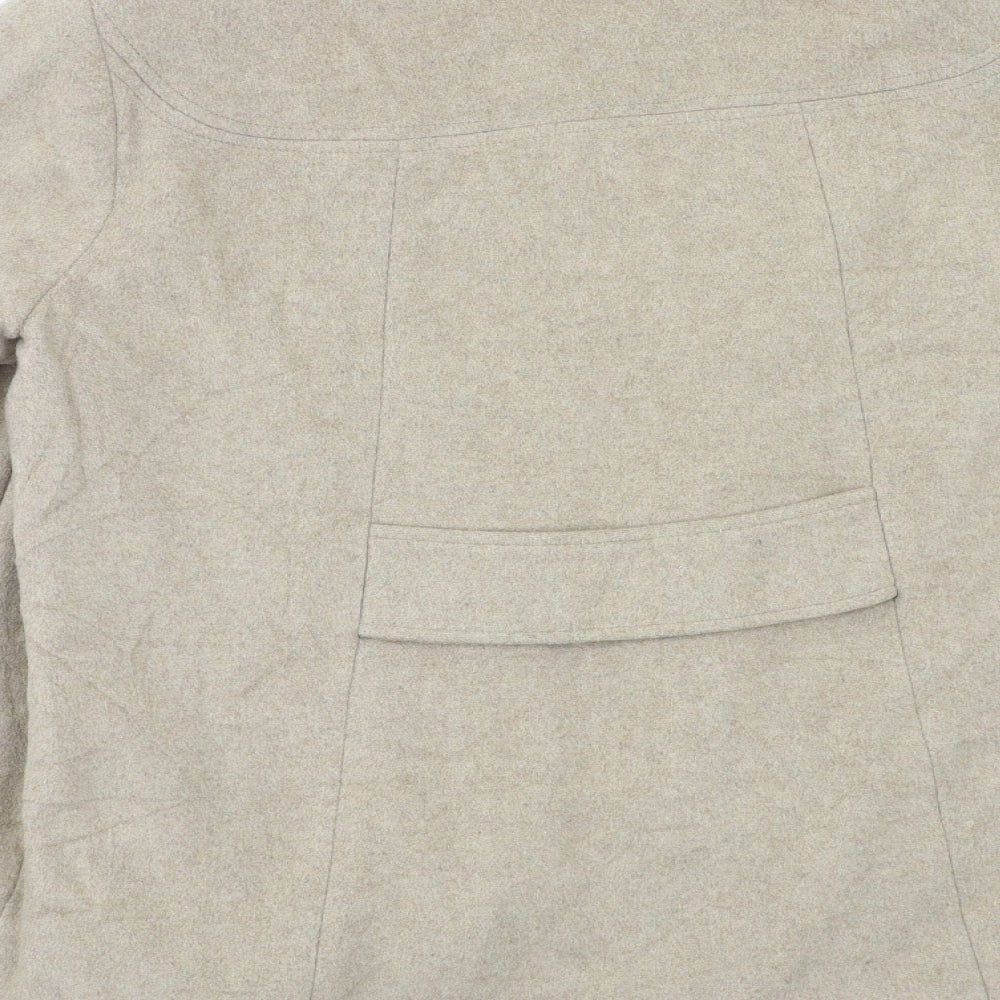 Evie Womens Beige   Pea Coat Coat Size 16