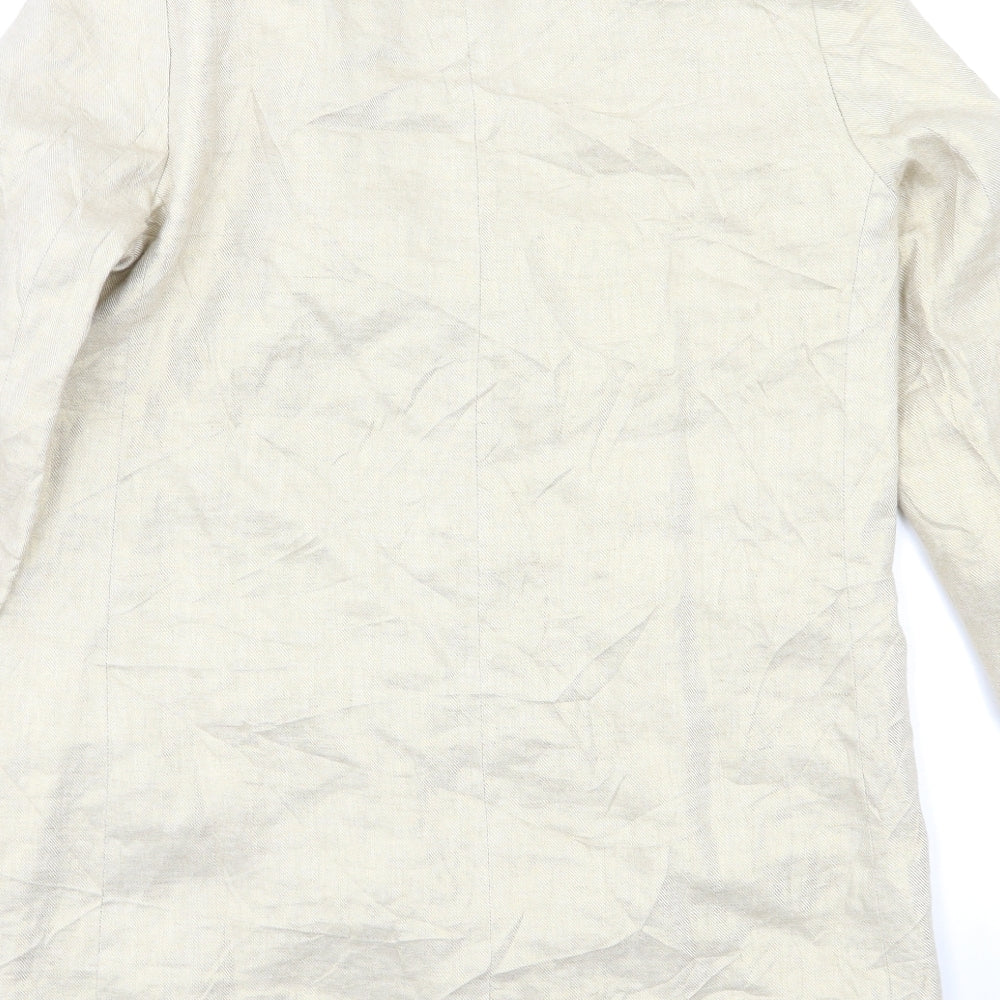 Zara Womens Beige   Overcoat Coat Size M