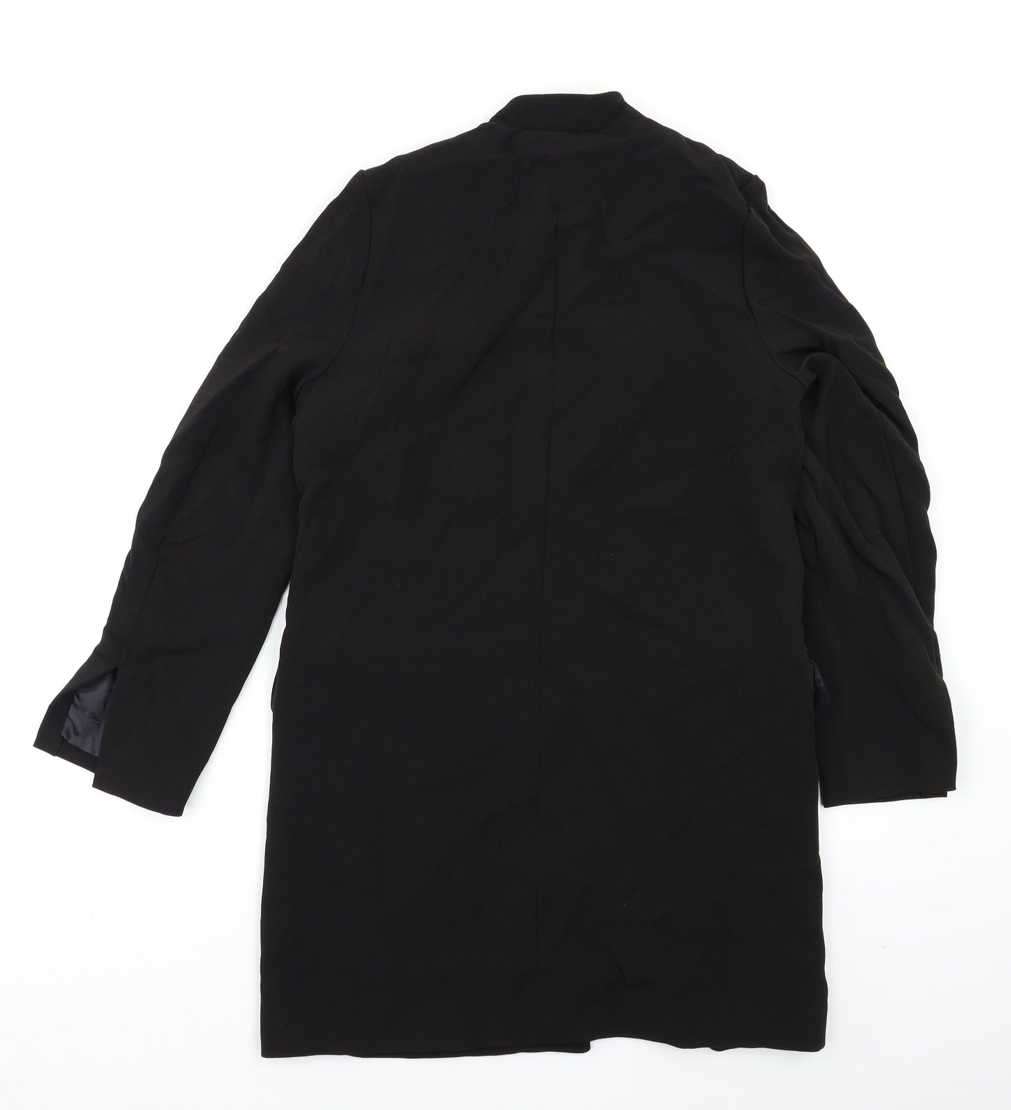 H&M Womens Black   Overcoat Coat Size S