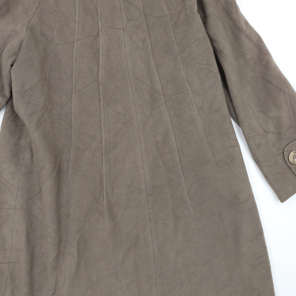 Debenhams Womens Beige   Overcoat Coat Size 14