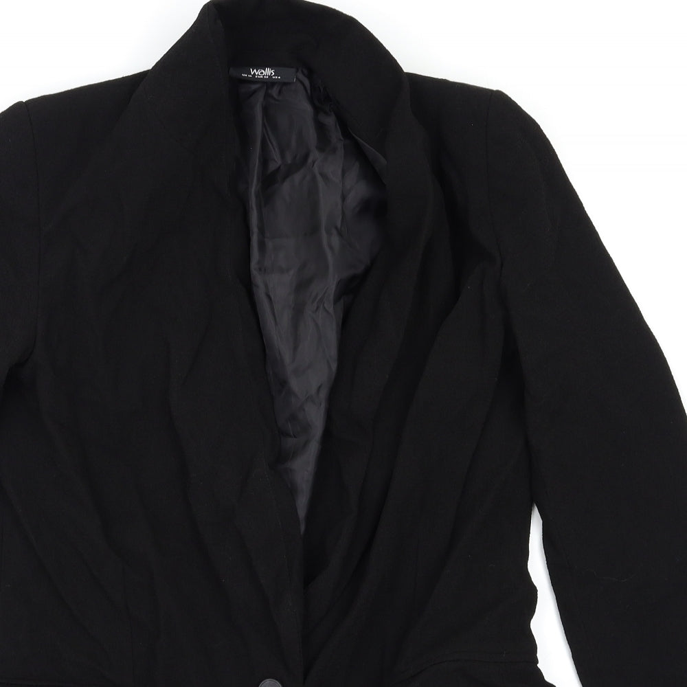 Wallis Womens Black   Jacket Blazer Size 10