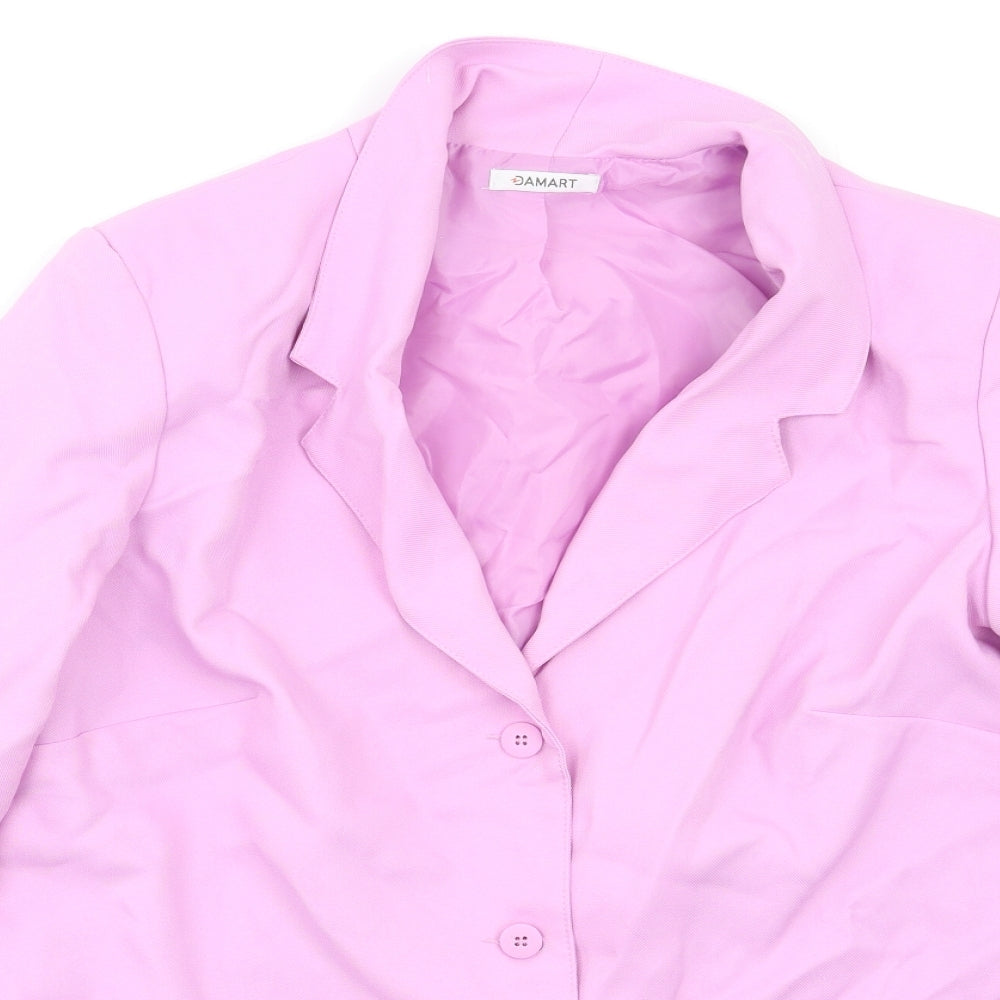 Damart Womens Purple   Jacket Blazer Size 18