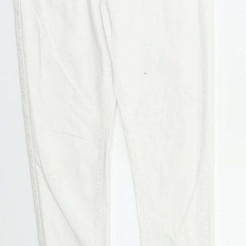 M&S Womens White   Jegging Jeans Size 10 L28 in