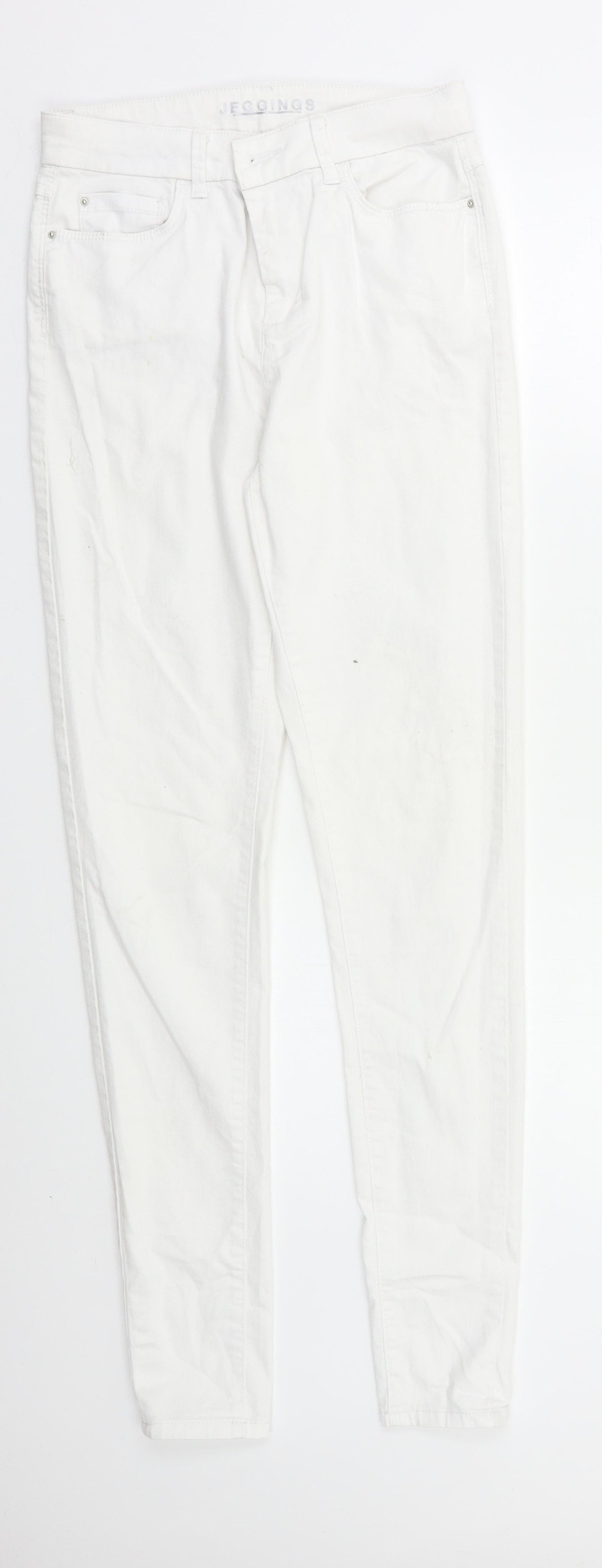 M&S Womens White   Jegging Jeans Size 10 L28 in