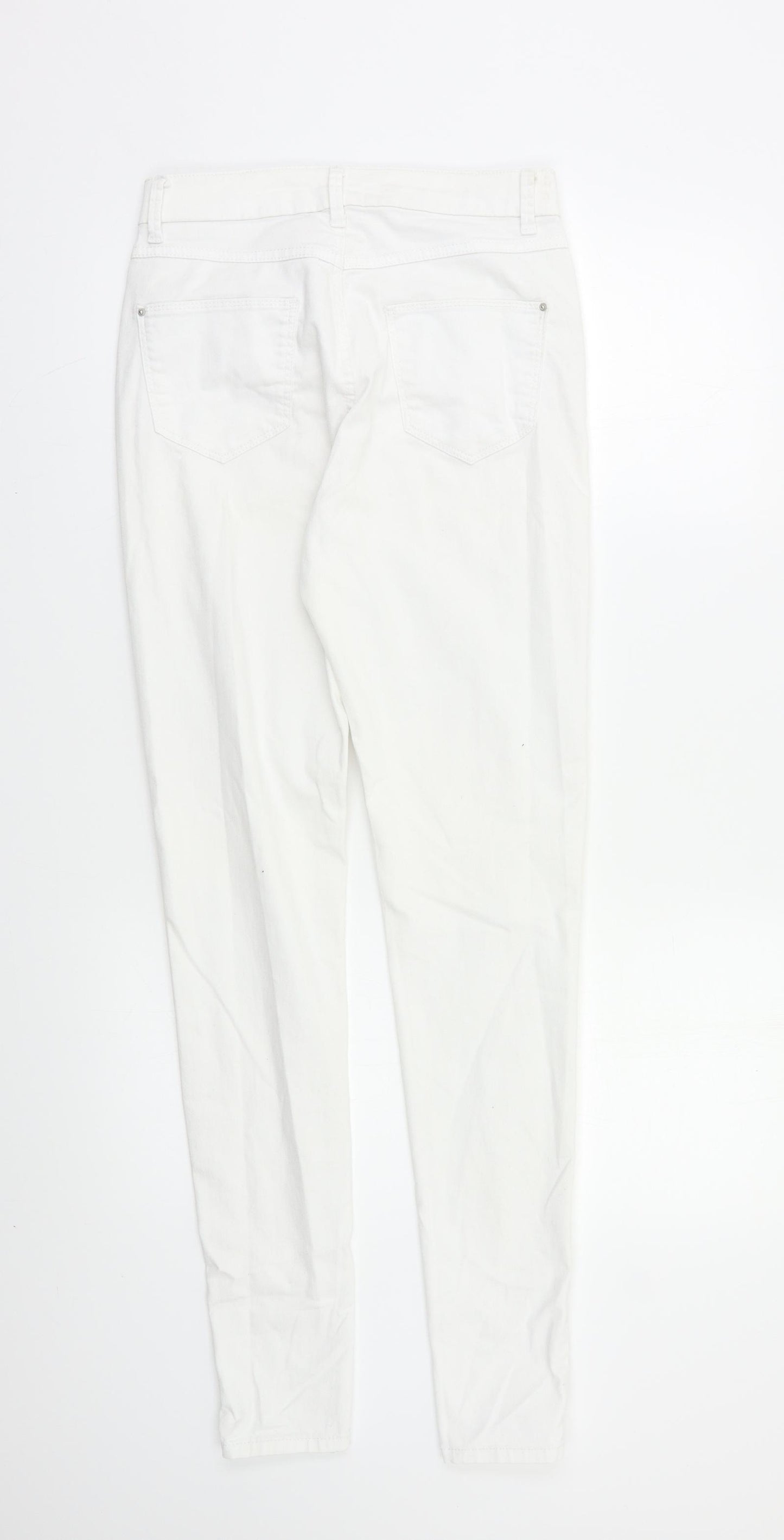 M&S Womens White   Jegging Jeans Size 10 L28 in