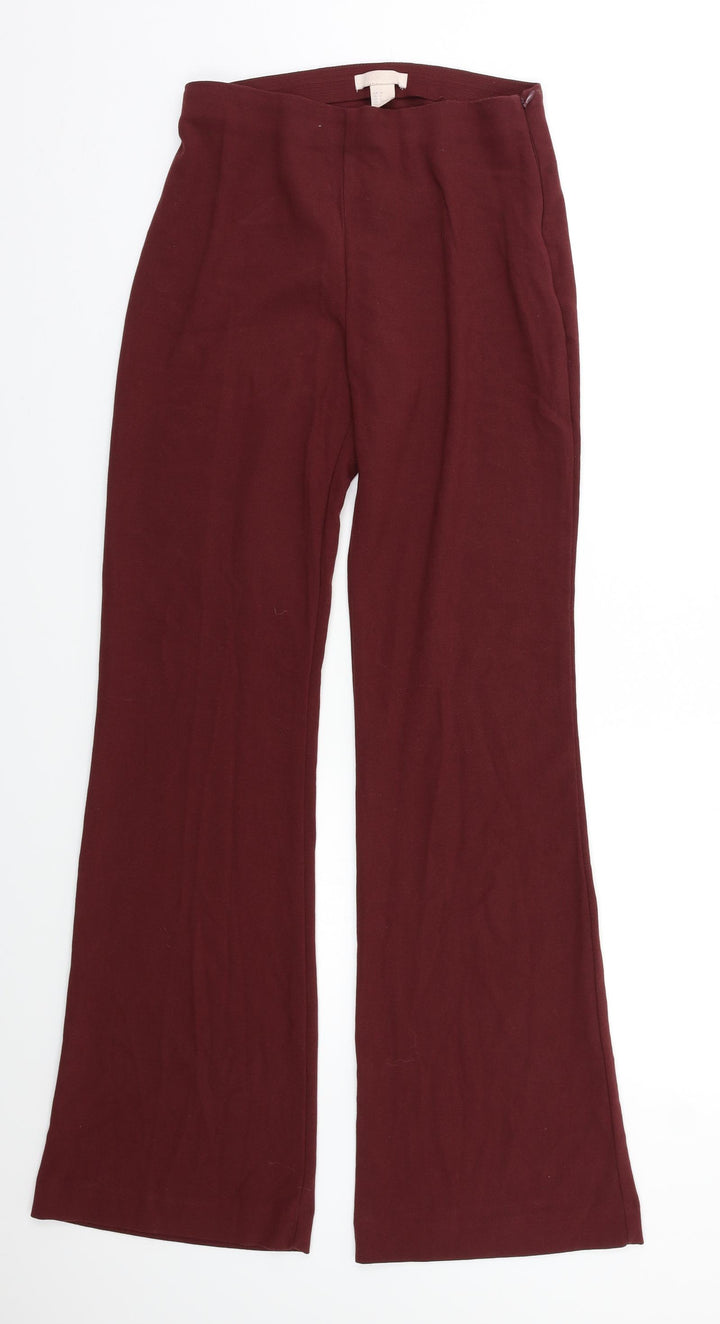 H&M  Womens Purple   Trousers  Size S L30 in