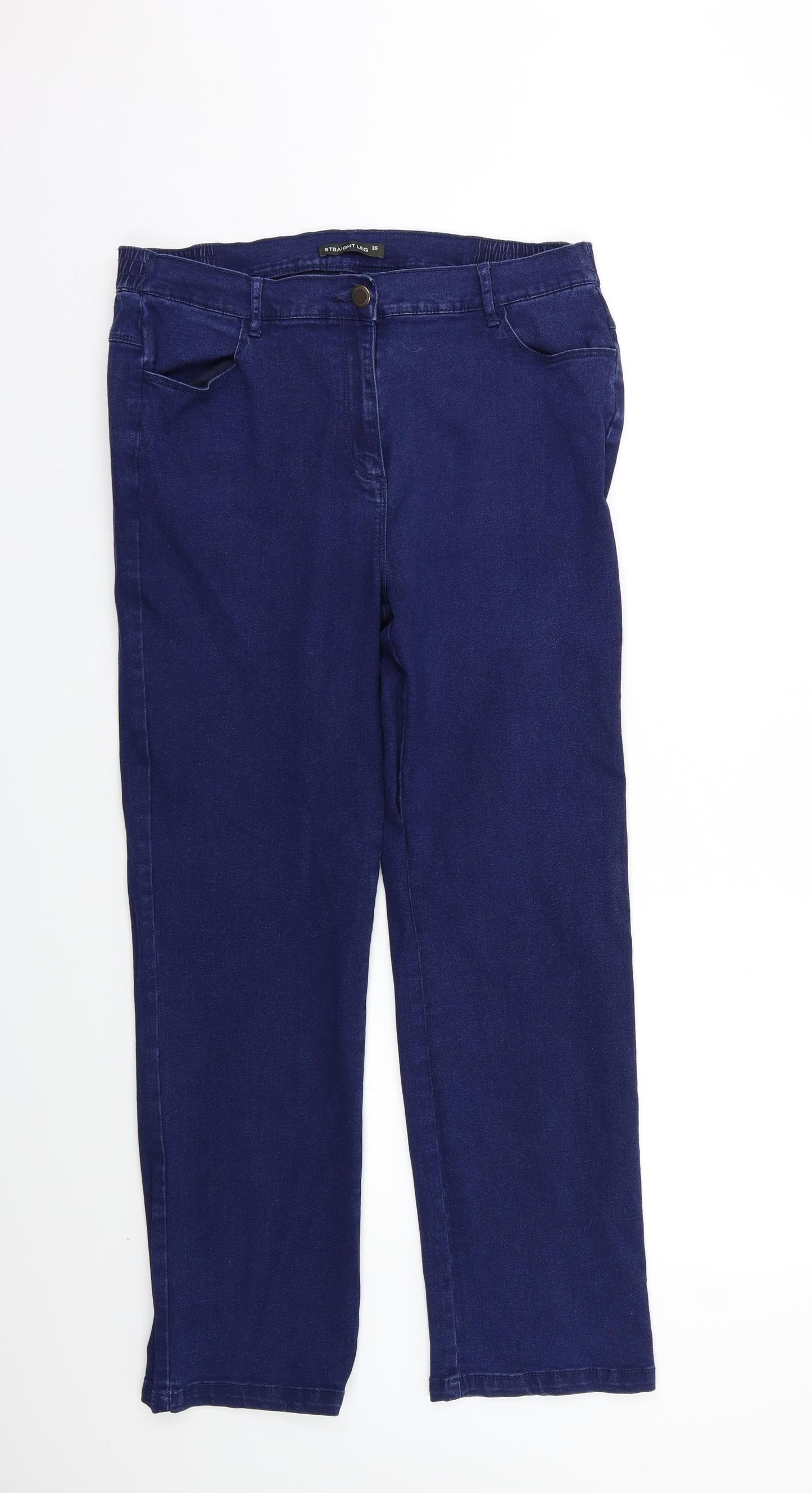 Bonmarché Womens Blue   Straight Jeans Size 16 L28 in