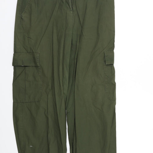 NEXT Womens Green   Cargo Trousers Size 12 L27 in